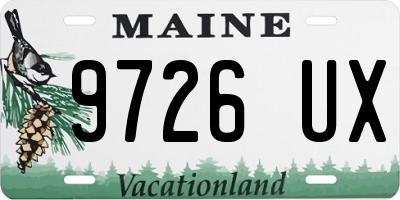 ME license plate 9726UX
