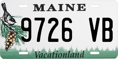 ME license plate 9726VB