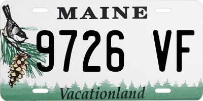 ME license plate 9726VF