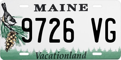 ME license plate 9726VG