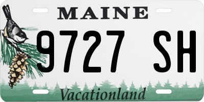ME license plate 9727SH