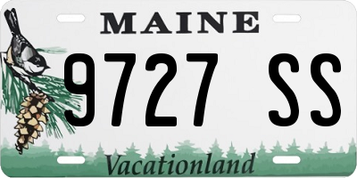 ME license plate 9727SS