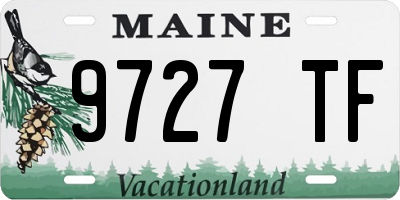 ME license plate 9727TF