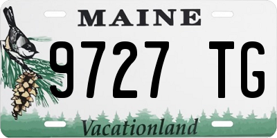 ME license plate 9727TG