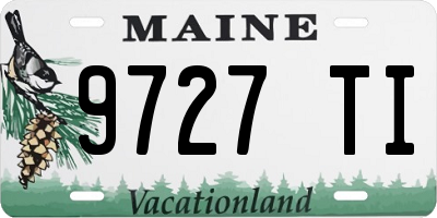ME license plate 9727TI