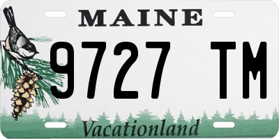 ME license plate 9727TM