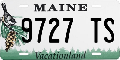 ME license plate 9727TS