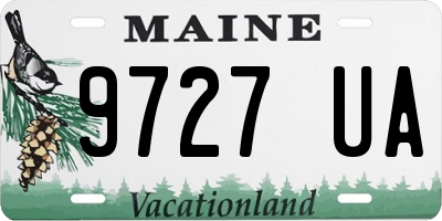 ME license plate 9727UA