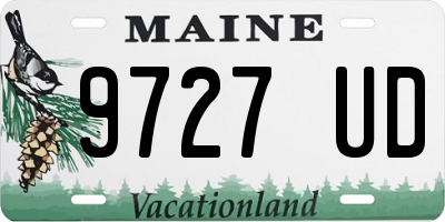 ME license plate 9727UD