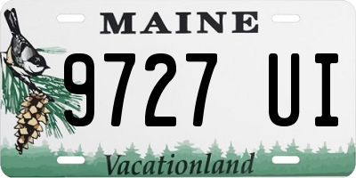 ME license plate 9727UI