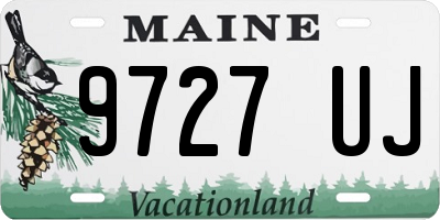 ME license plate 9727UJ