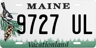 ME license plate 9727UL