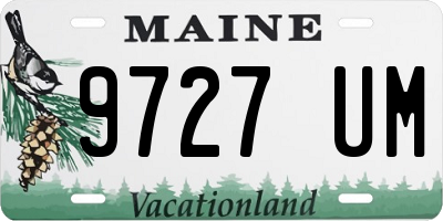 ME license plate 9727UM