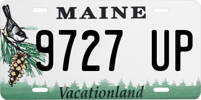 ME license plate 9727UP