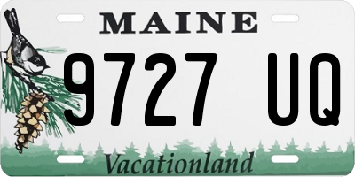 ME license plate 9727UQ