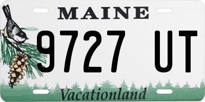 ME license plate 9727UT