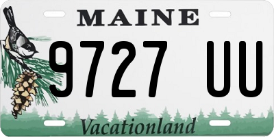 ME license plate 9727UU