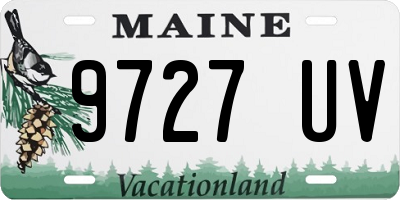 ME license plate 9727UV