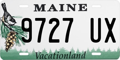 ME license plate 9727UX