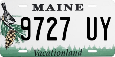 ME license plate 9727UY