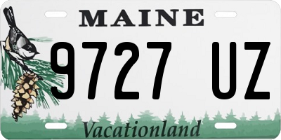 ME license plate 9727UZ