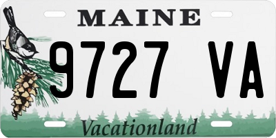 ME license plate 9727VA