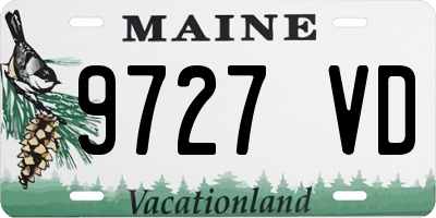 ME license plate 9727VD