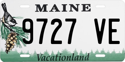 ME license plate 9727VE