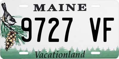 ME license plate 9727VF