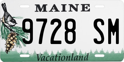ME license plate 9728SM