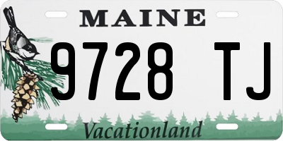 ME license plate 9728TJ