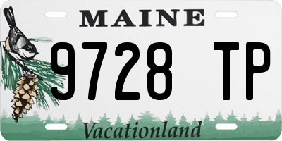 ME license plate 9728TP