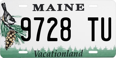 ME license plate 9728TU