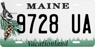 ME license plate 9728UA