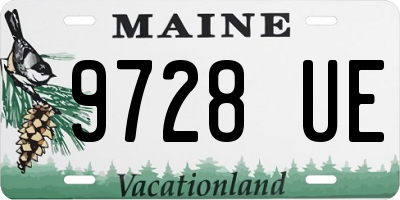 ME license plate 9728UE