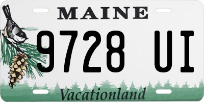 ME license plate 9728UI