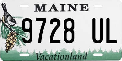 ME license plate 9728UL