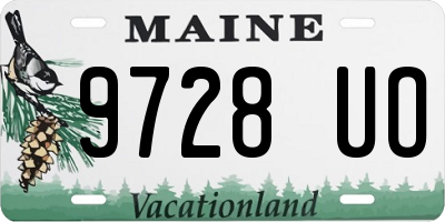 ME license plate 9728UO