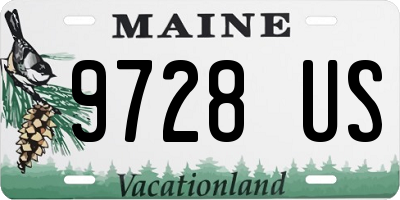 ME license plate 9728US