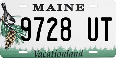 ME license plate 9728UT