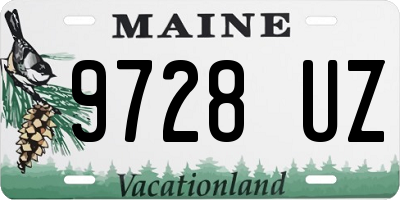ME license plate 9728UZ