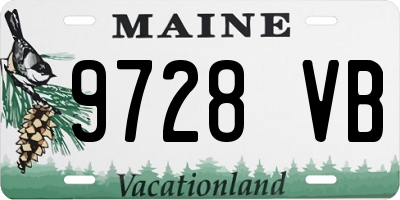 ME license plate 9728VB