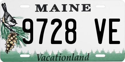 ME license plate 9728VE