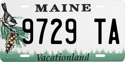 ME license plate 9729TA