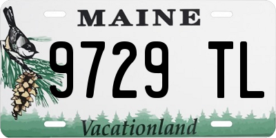 ME license plate 9729TL