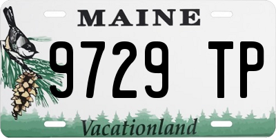 ME license plate 9729TP