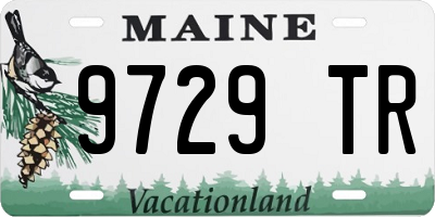 ME license plate 9729TR