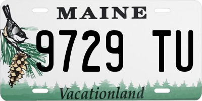 ME license plate 9729TU