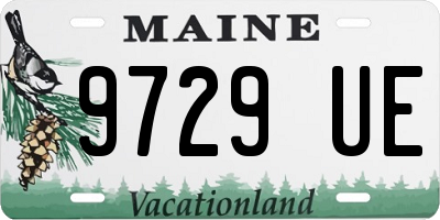 ME license plate 9729UE