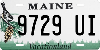 ME license plate 9729UI